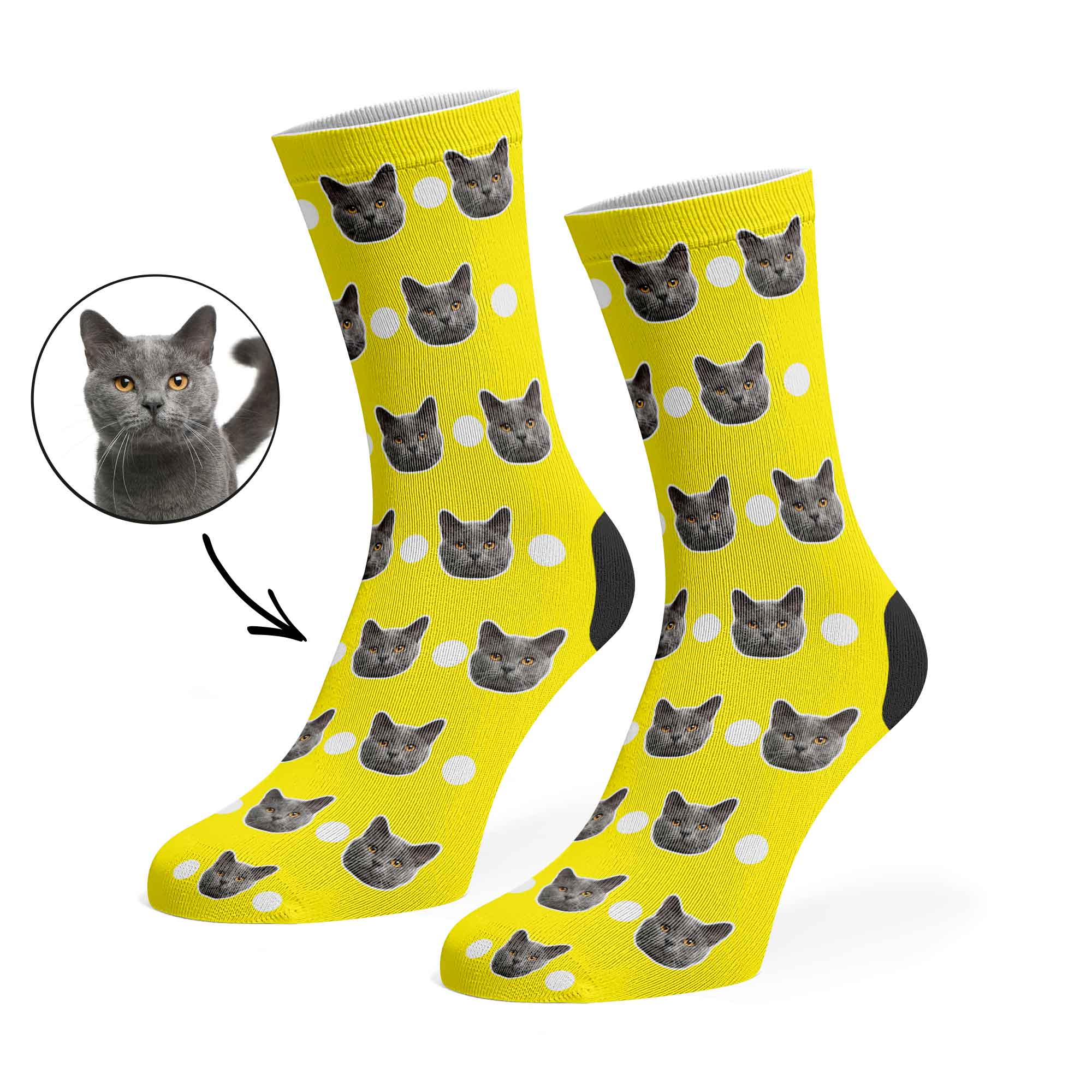 Polka Cat Socks