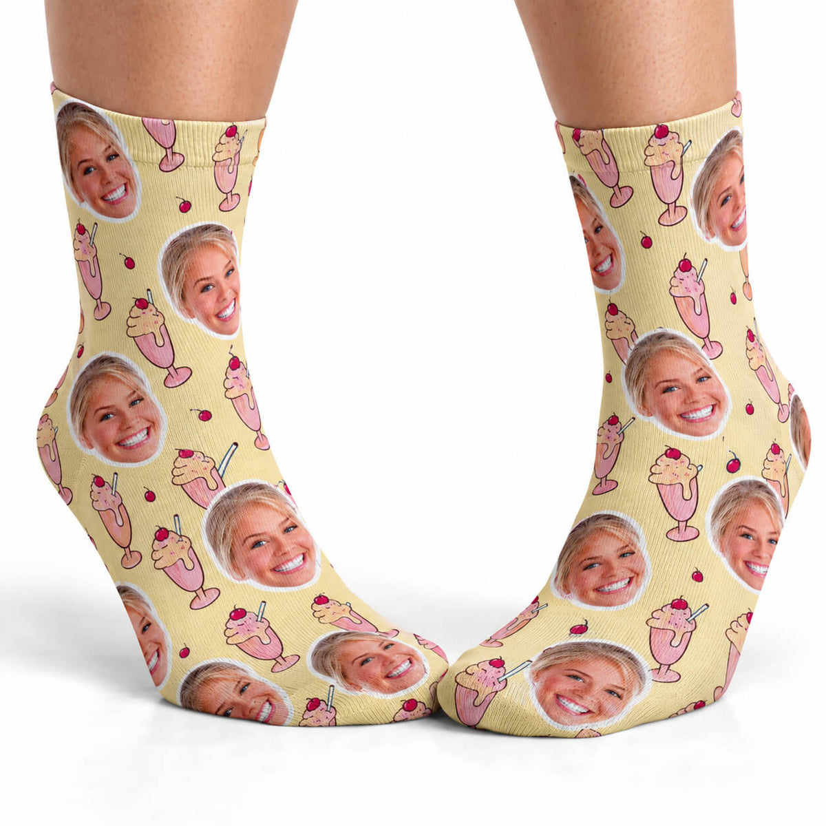 Sundae Face Socks