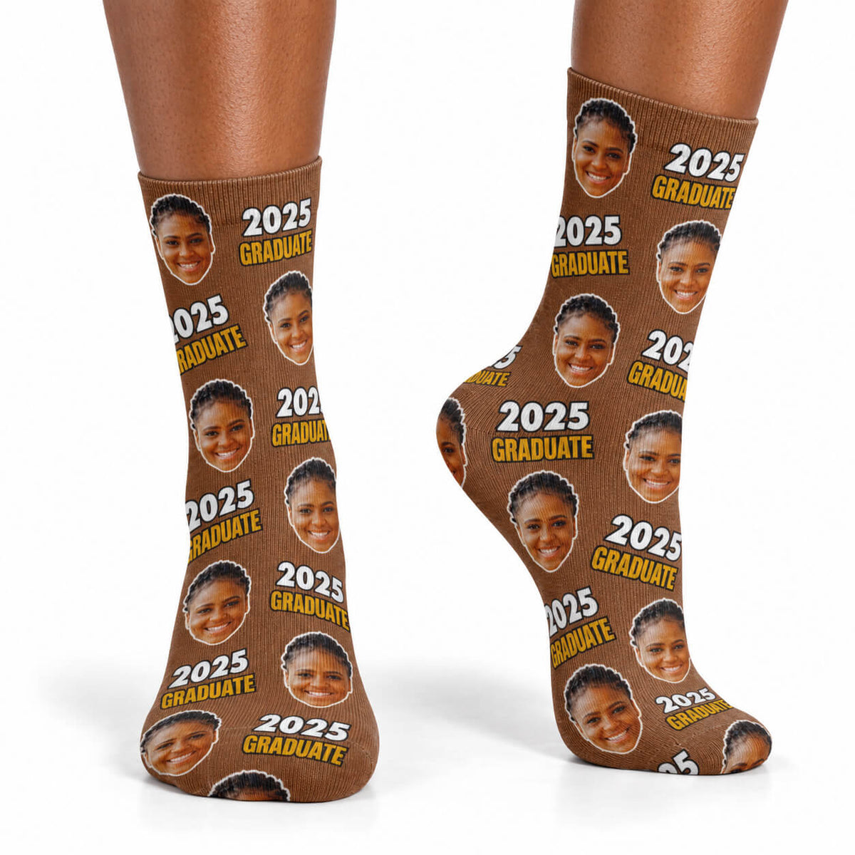 Personalised Socks With Your Face & Graduation Year
