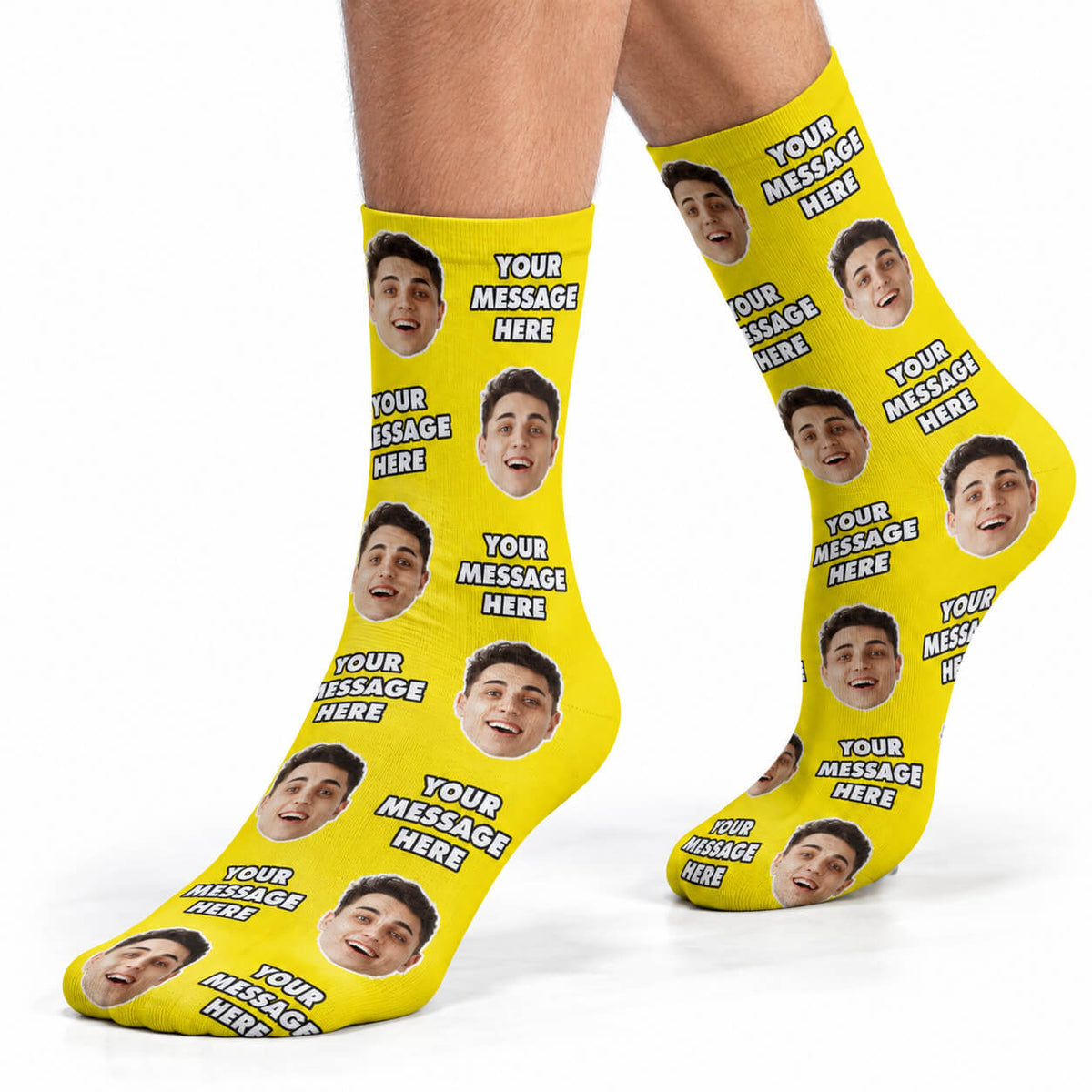 Personalised Socks With Your Face & Message