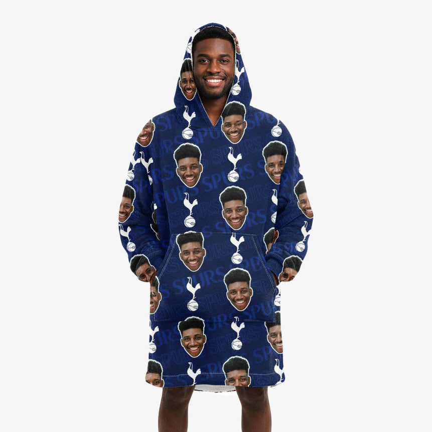 Personalised Spurs Hoodie Blanket