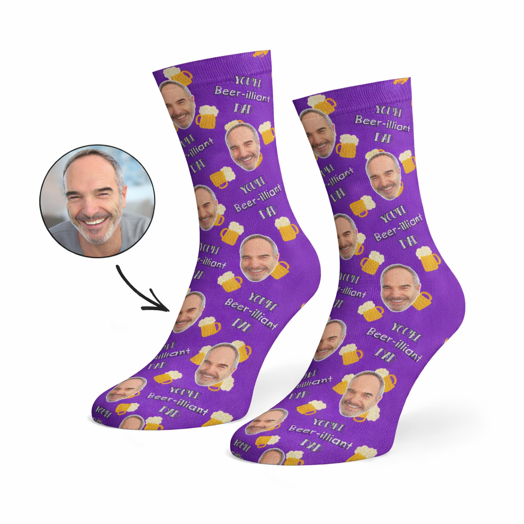 Beer-illiant Dad Socks