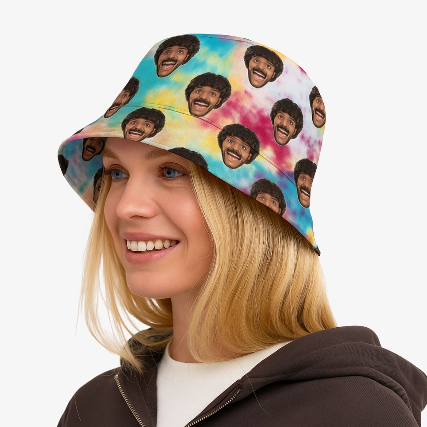 Colourful Tie Dye Custom Bucket Hat