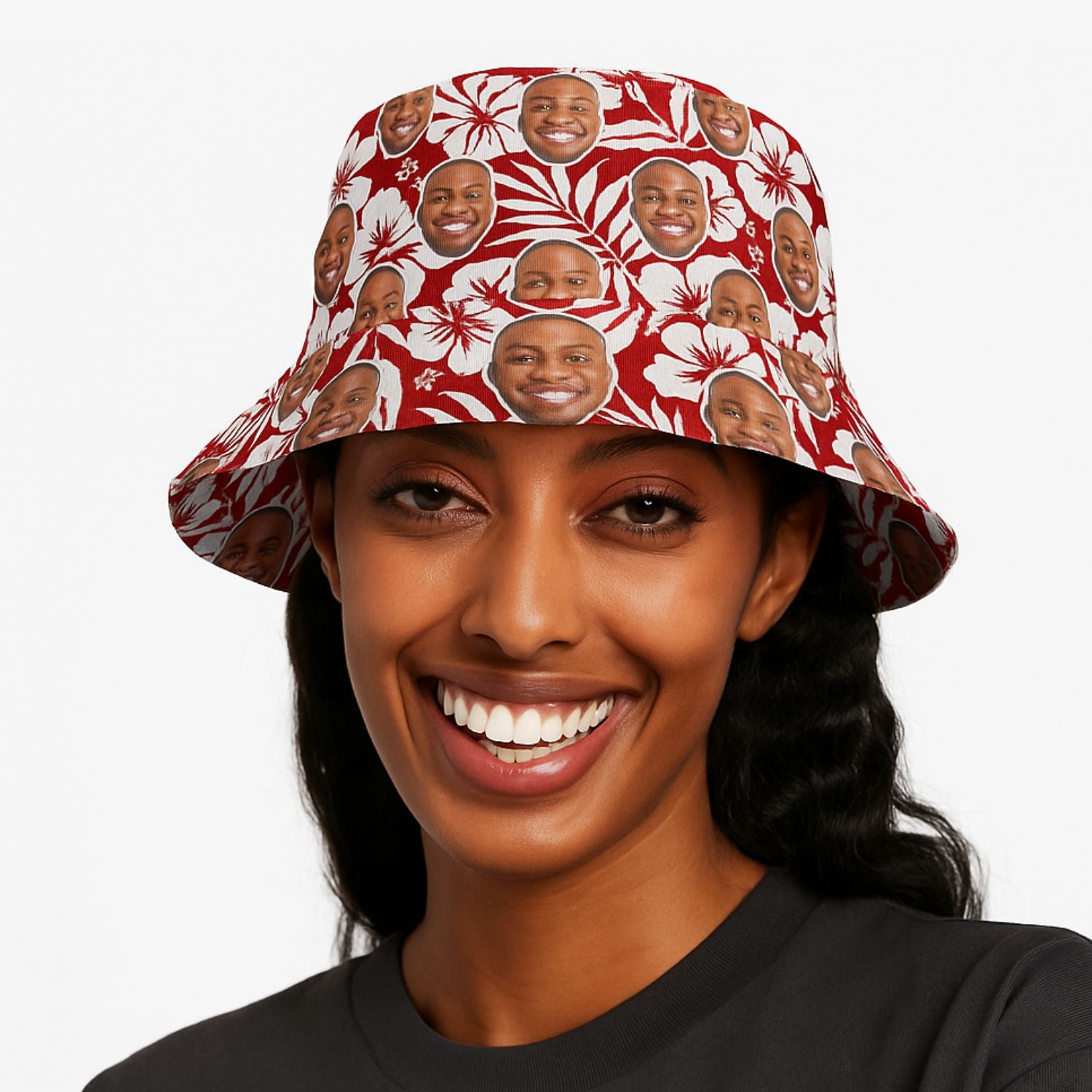 Hawaiian Red Custom Bucket Hat