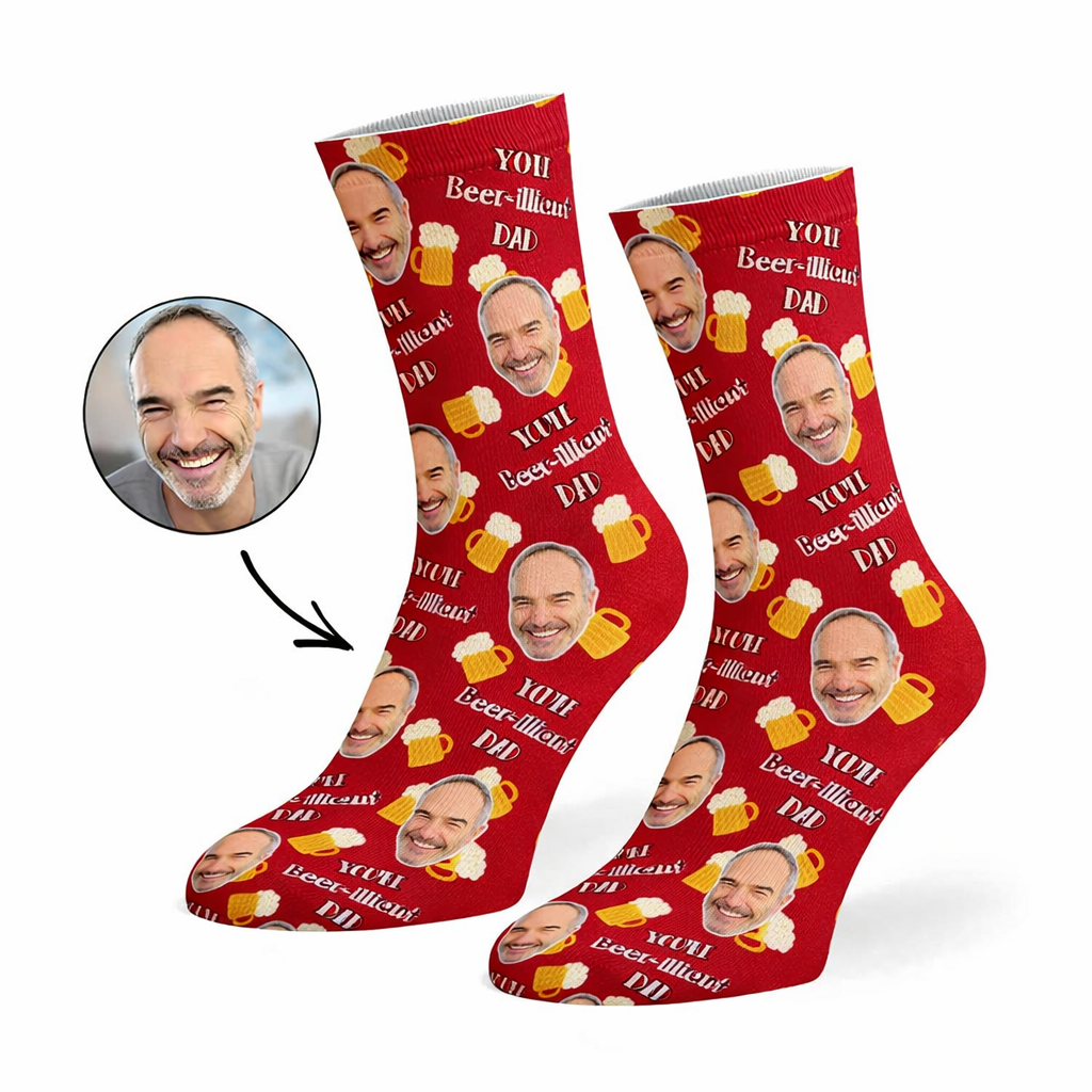 Beer-illiant Dad Socks