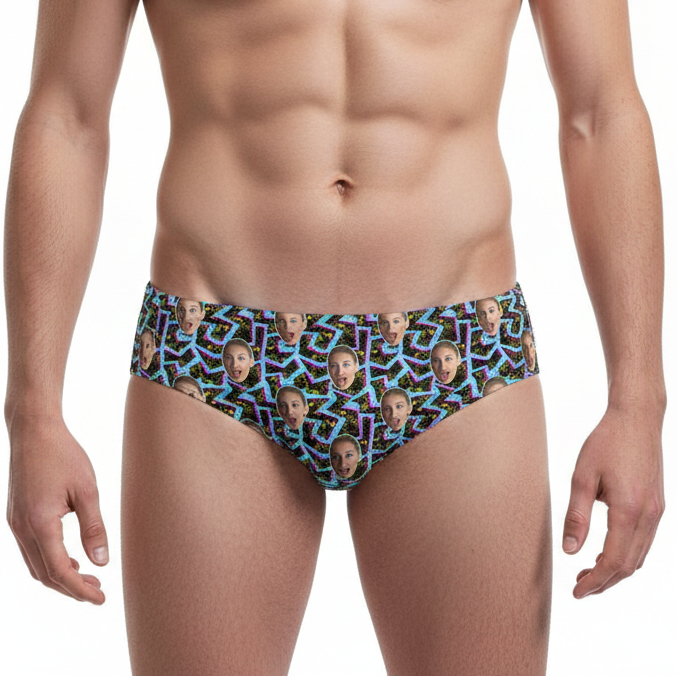 Retro Personalised Swim Trunks
