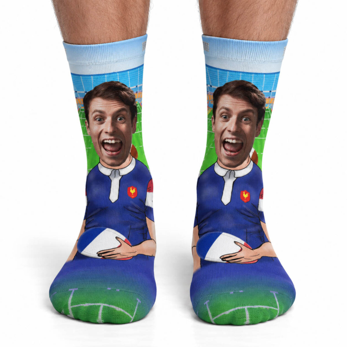 Rugby Player France Socks