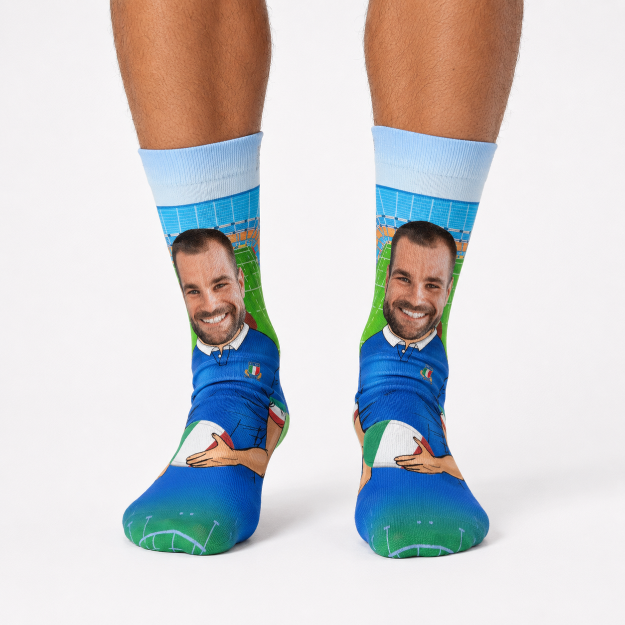 Rugby Player Italy Socks