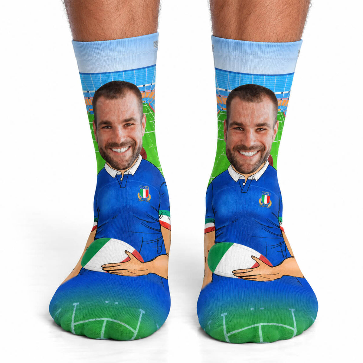 Rugby Player Italy Socks