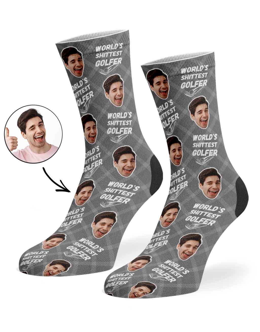 World's Sh*ttest Golfer Socks