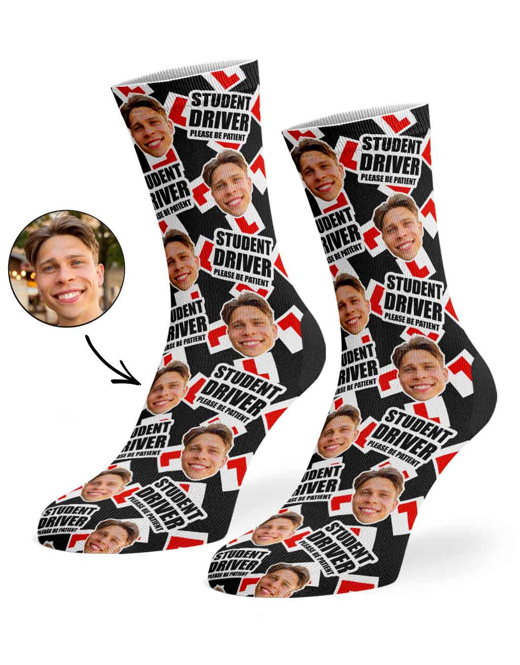 Student Driver Please Be Patient Socks