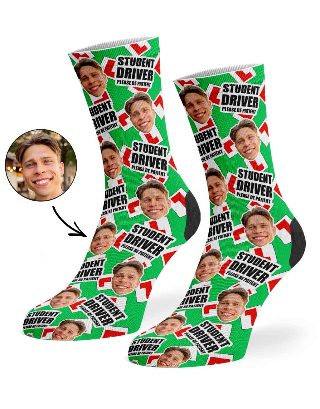 Student Driver Please Be Patient Socks