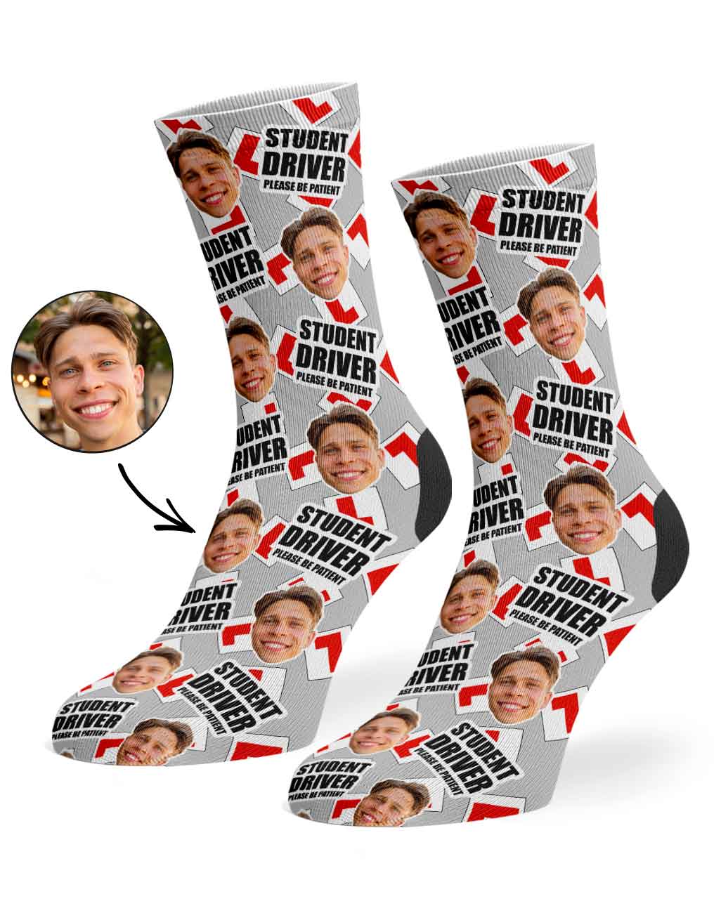 Student Driver Please Be Patient Socks