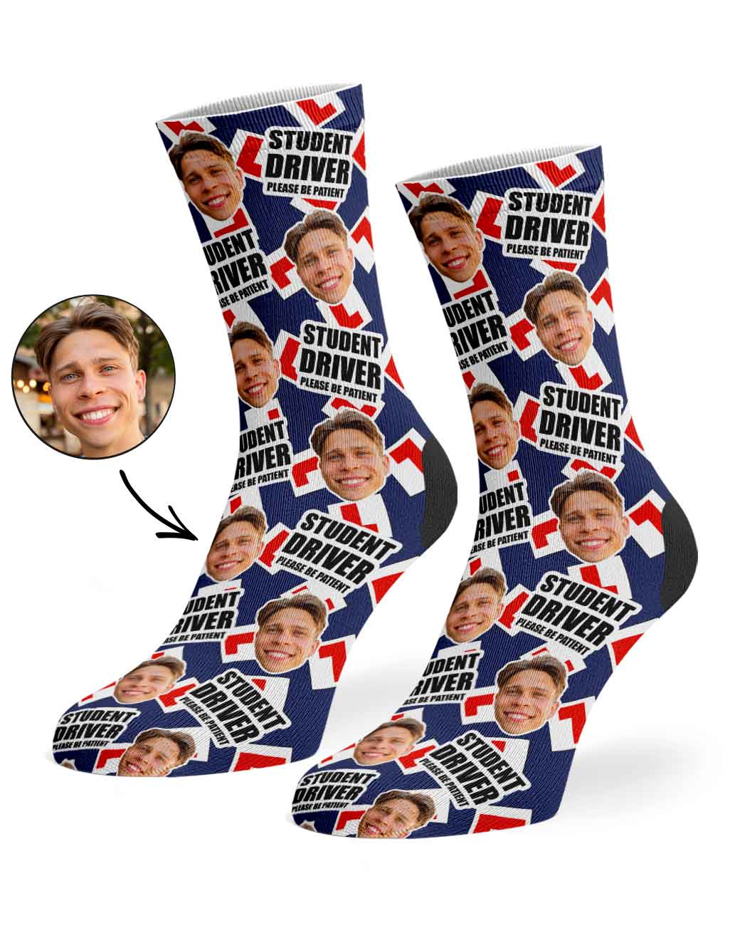 Student Driver Please Be Patient Socks