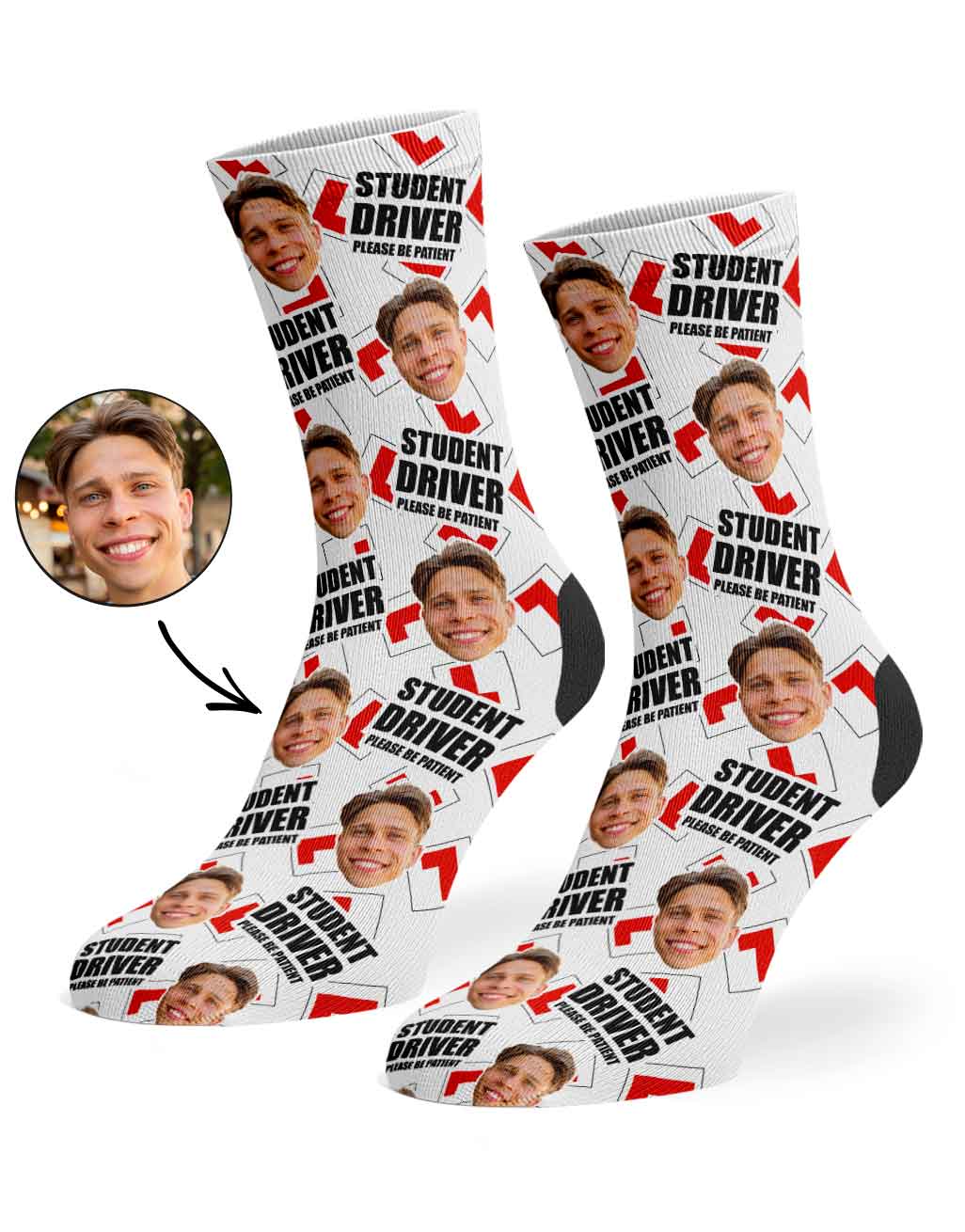 Student Driver Please Be Patient Socks