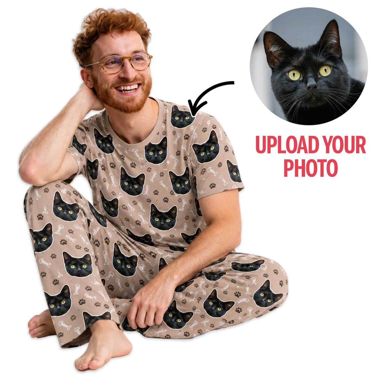 Your Cat Men's Personalised Pyjamas - Trouser Set