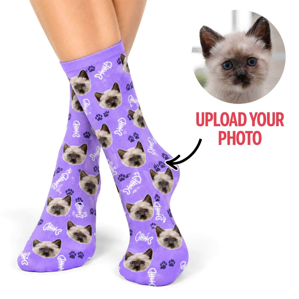 Your Cat Personalised Socks