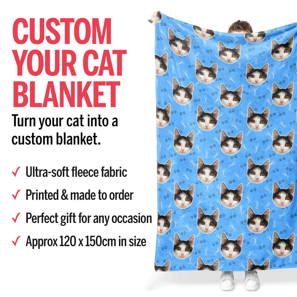 Your Cat Personalised Blanket