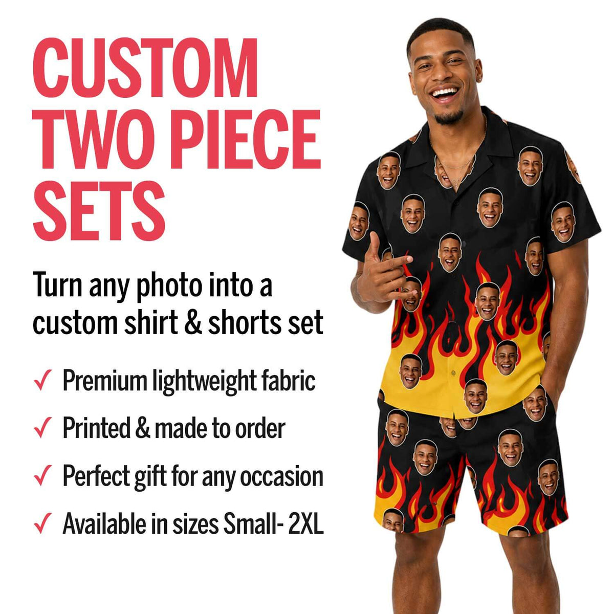 Bae Personalised Hawaiian Shirt Shorts Set