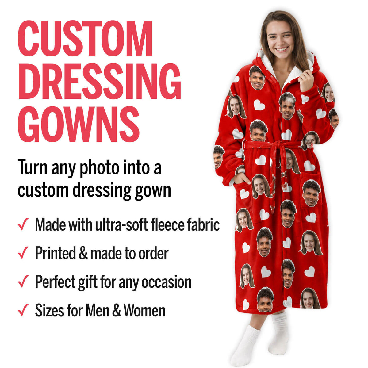 Face Mash Personalised Dressing Gown