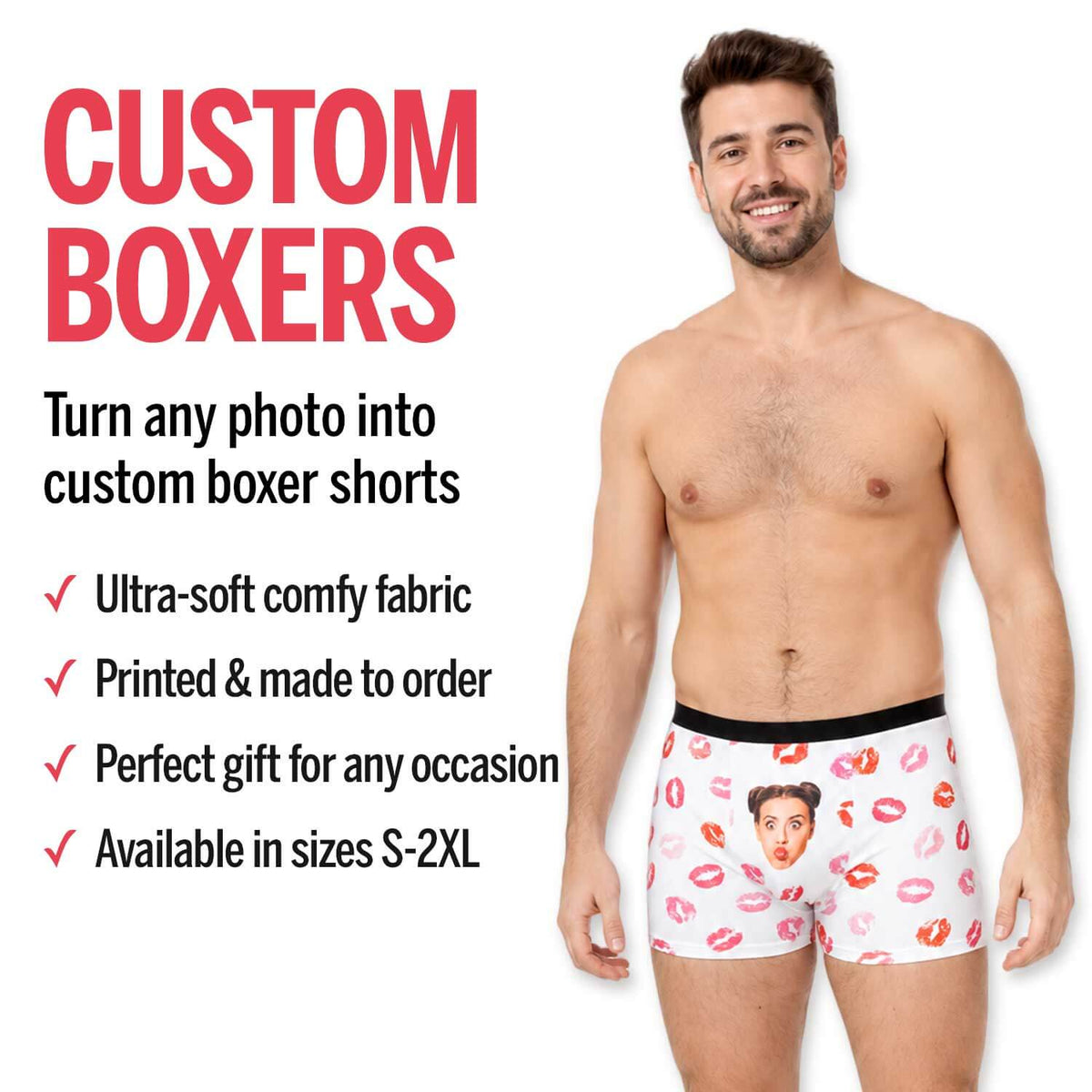 Kiss Face Boxers
