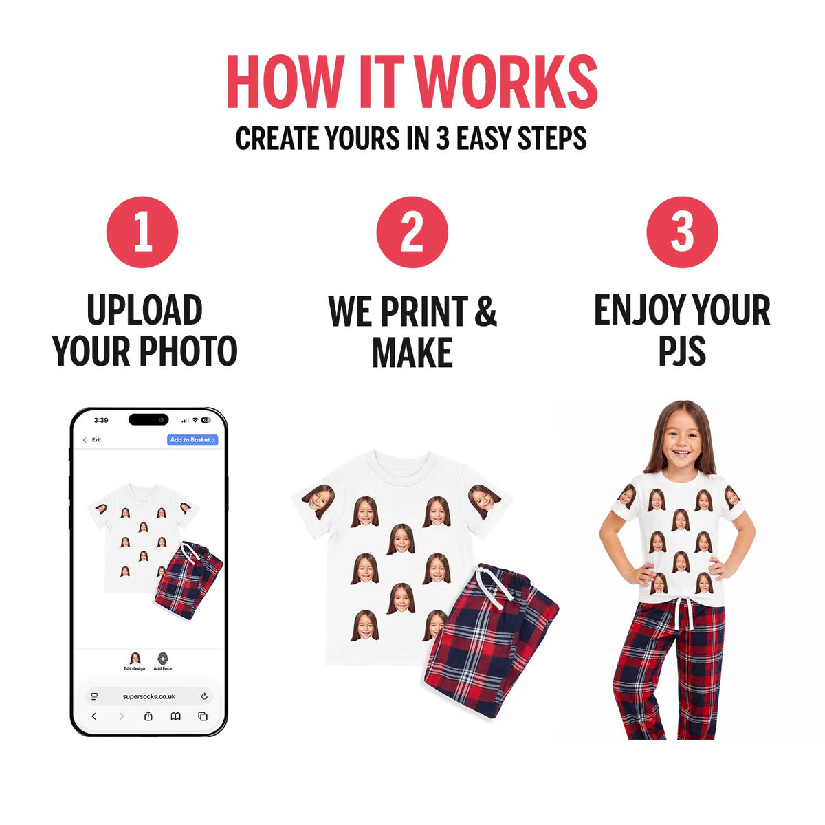 Your Face Kids Pyjamas