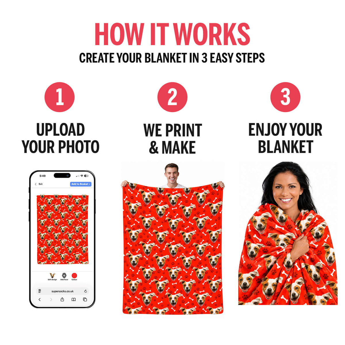 Your Dog Personalised Blanket