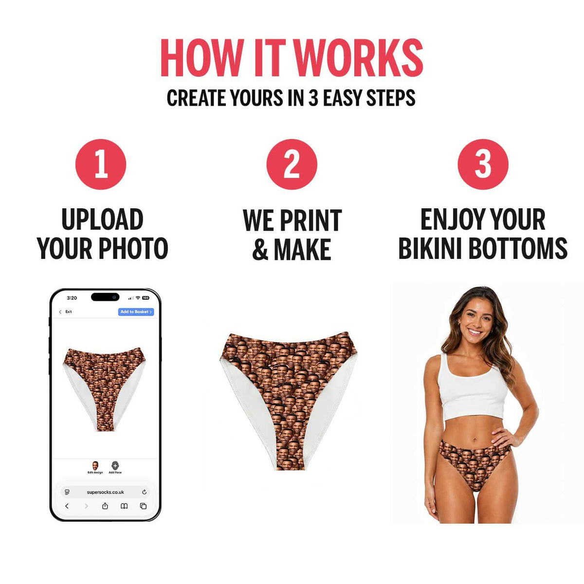 Your Face Custom Bikini Bottoms