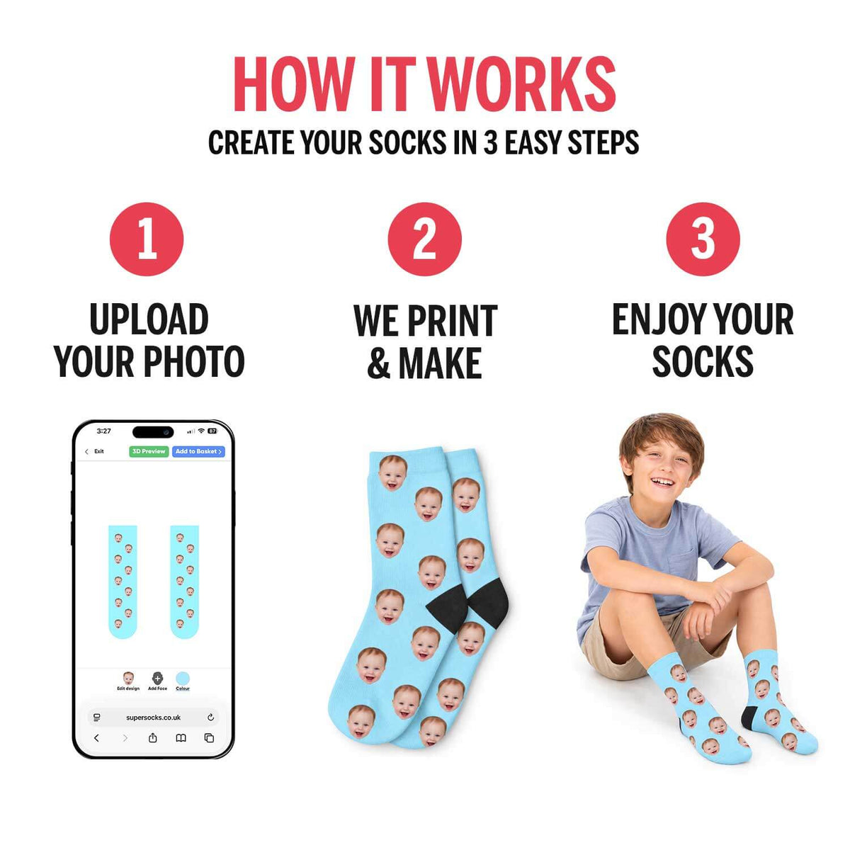 Your Cat On Kids Socks