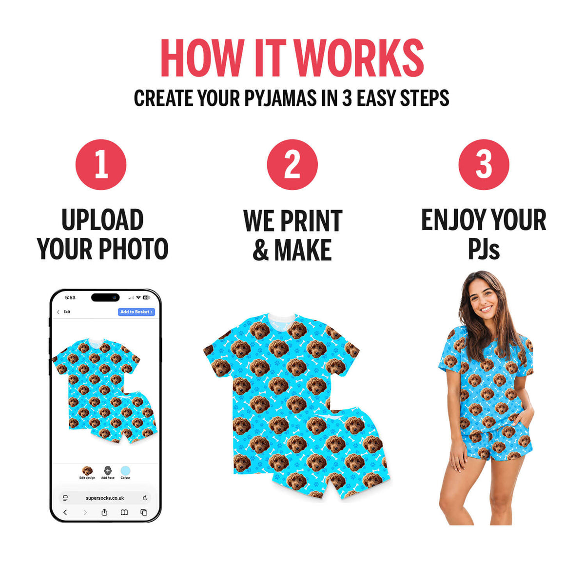 Your Dog Women's Personalised PJs - Shorts Set