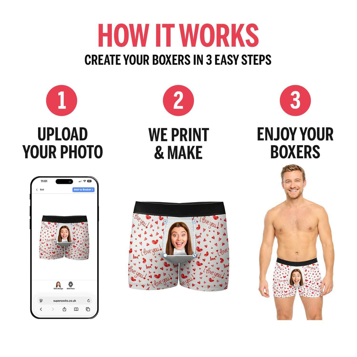 Kiss Face Boxers