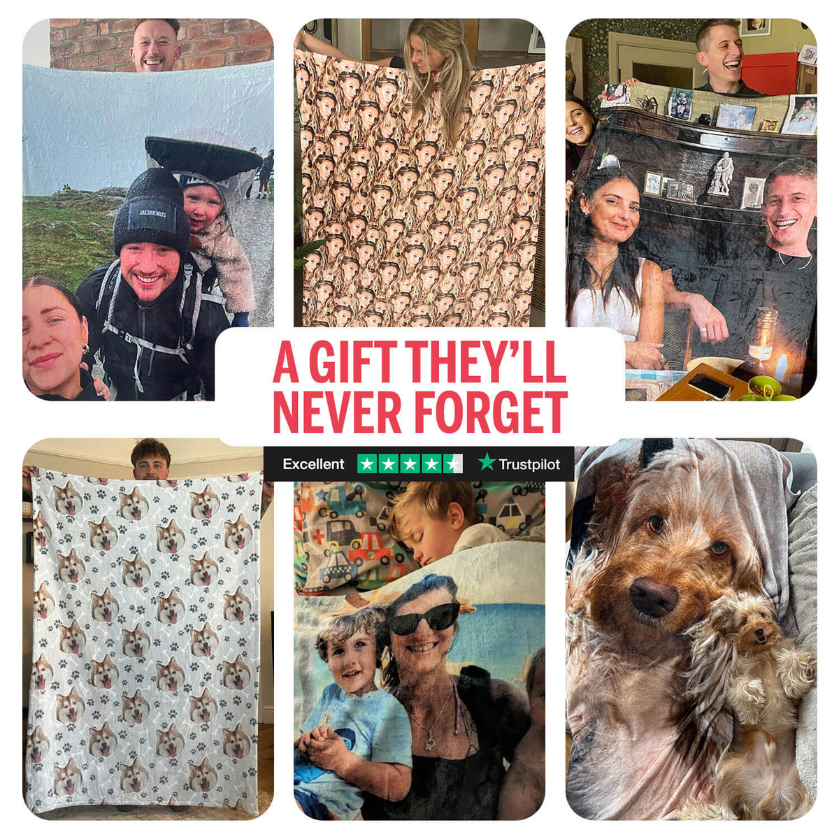 We Love You Mum & Dad Personalised Blanket