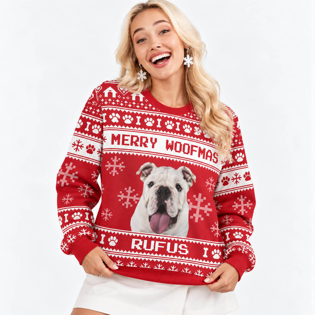 Merry Woofmas Funny Xmas Jumper
