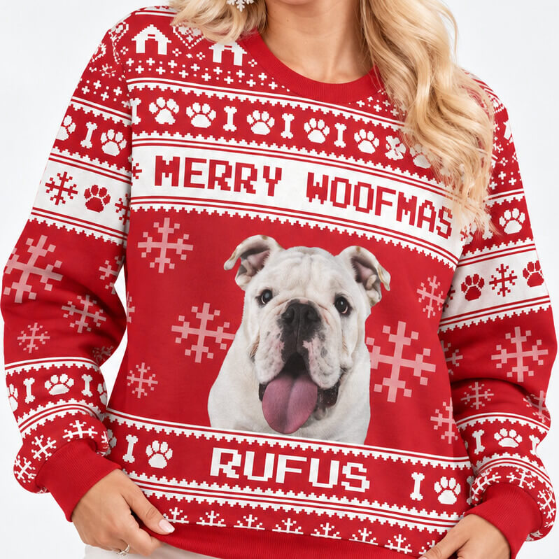 Merry Woofmas Funny Xmas Jumper