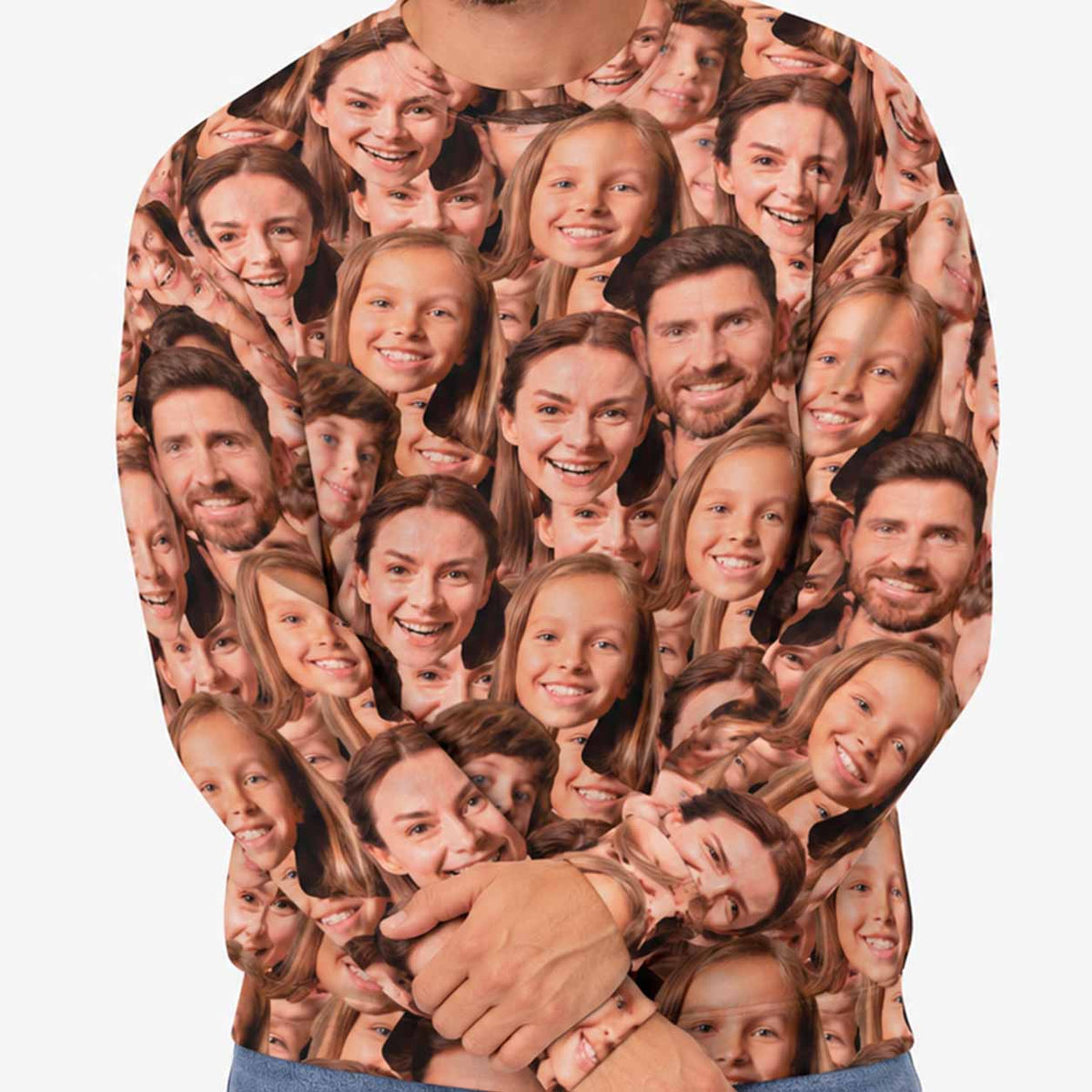 Family Face Mash Personalised Sweatshirt