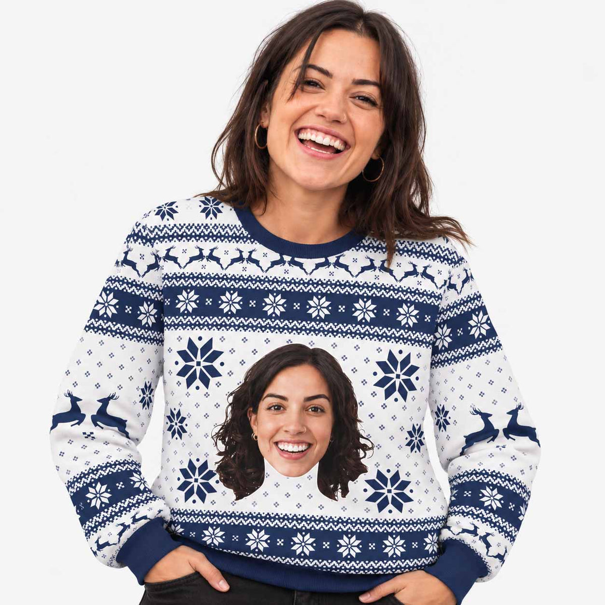 Your Face Big Personalised Christmas Jumper