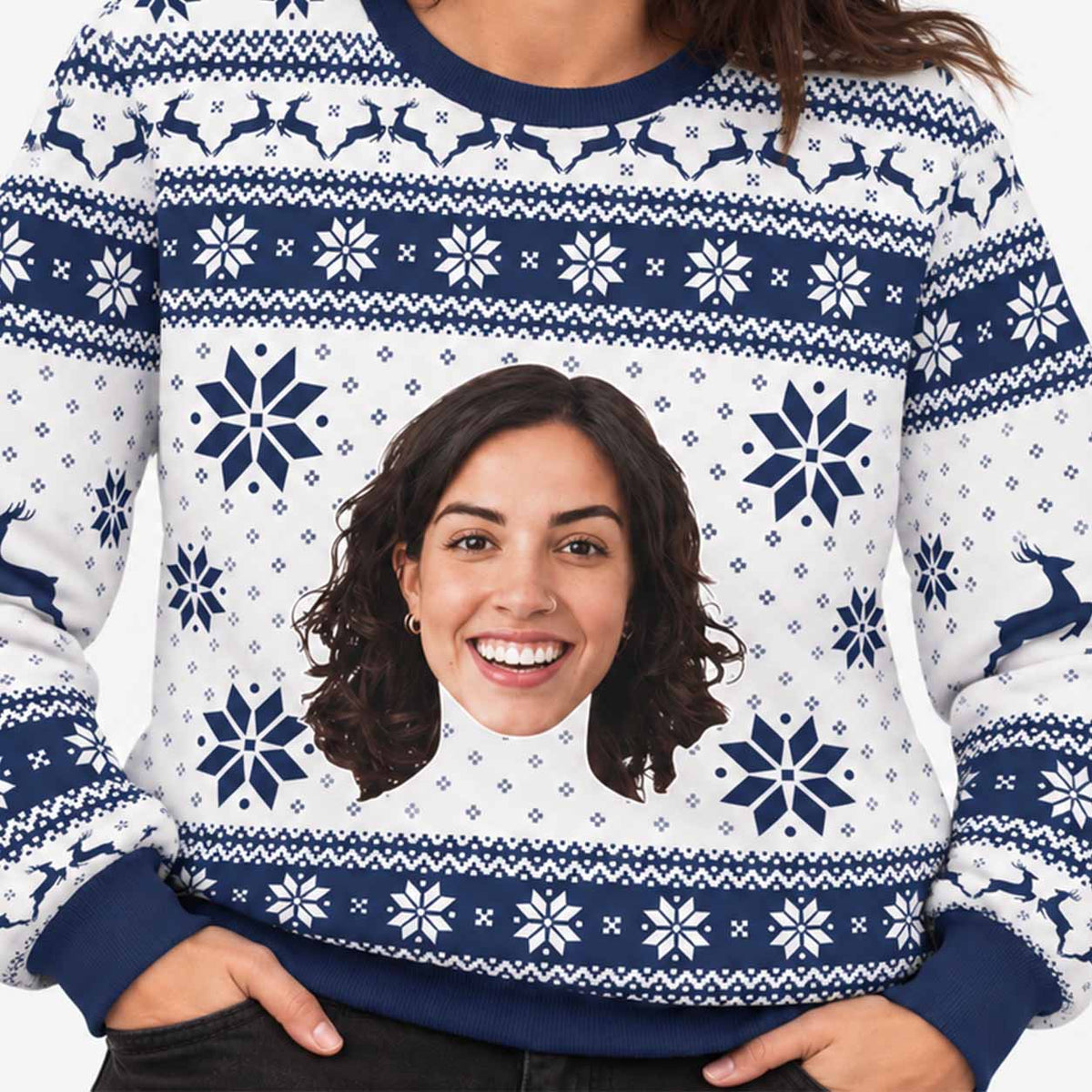 Your Face Big Personalised Christmas Jumper