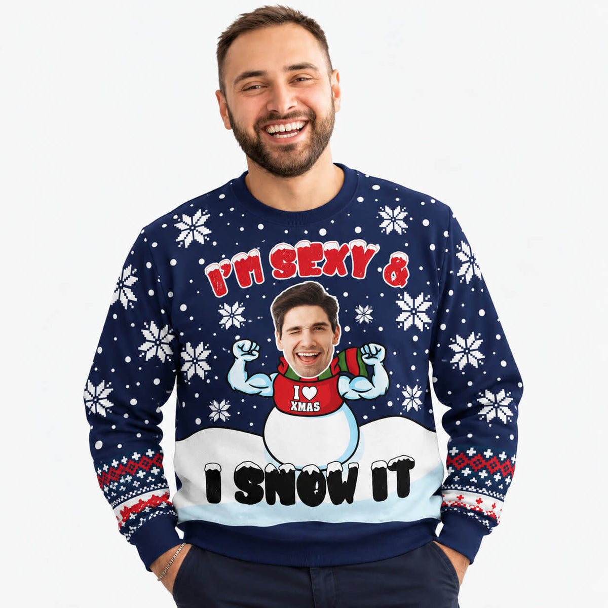 I'm Sexy and I Snow It Personalised Christmas Jumper