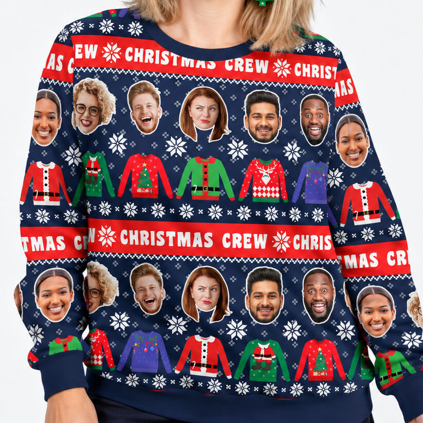 Christmas Crew Funny Festive Jumper