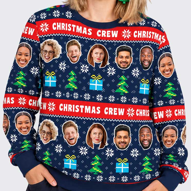 Christmas Crew Funny Festive Jumper