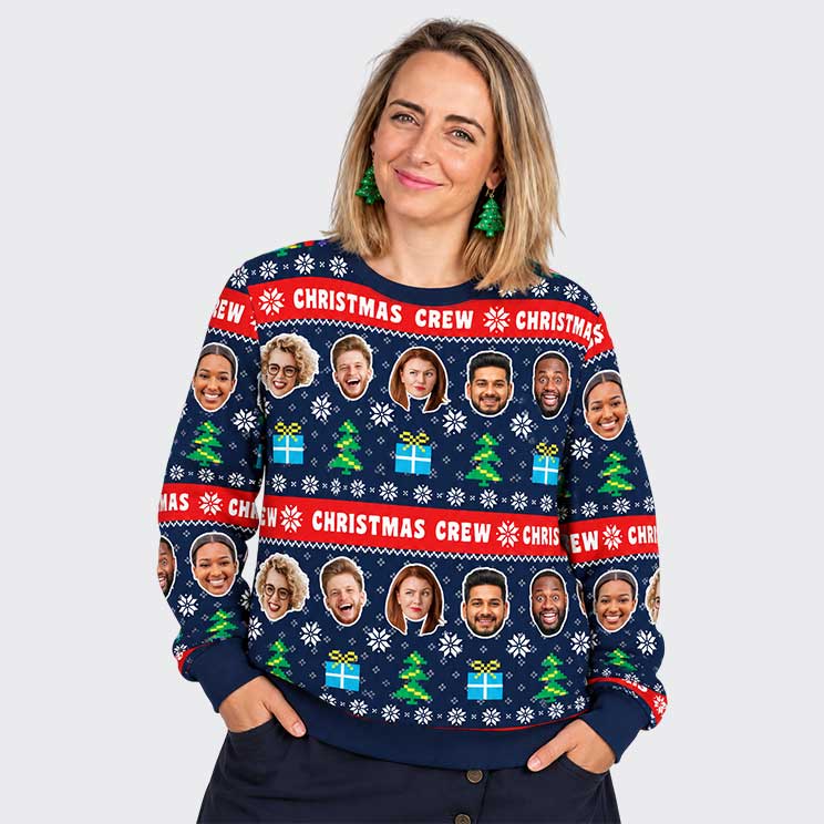 Christmas Crew Funny Festive Jumper