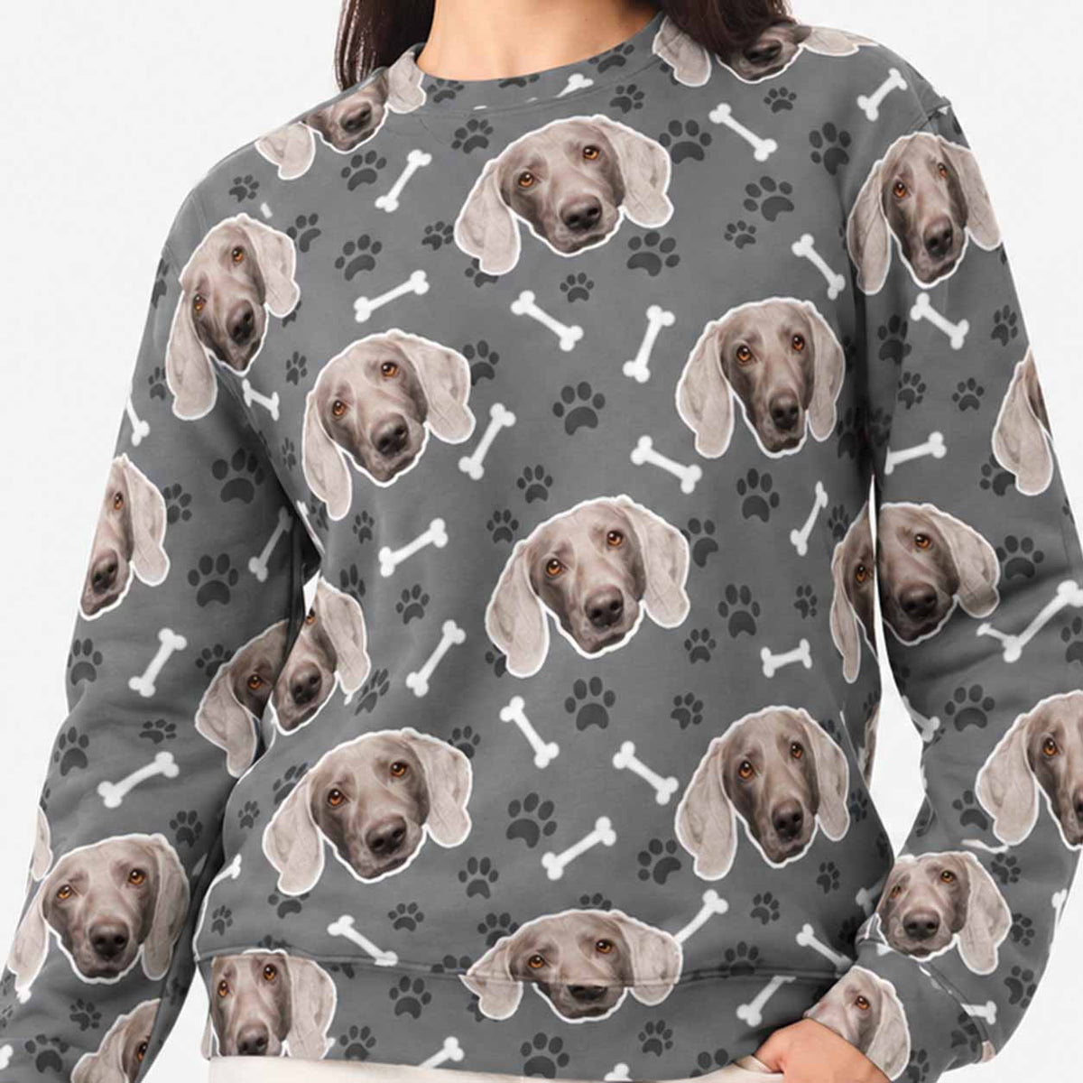Dogsy Pattern Personalised Sweatshirt