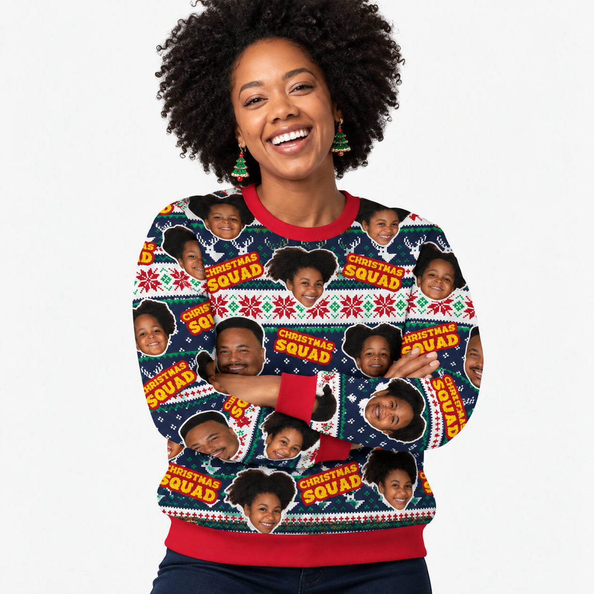 Christmas Squad Personalised Jumper