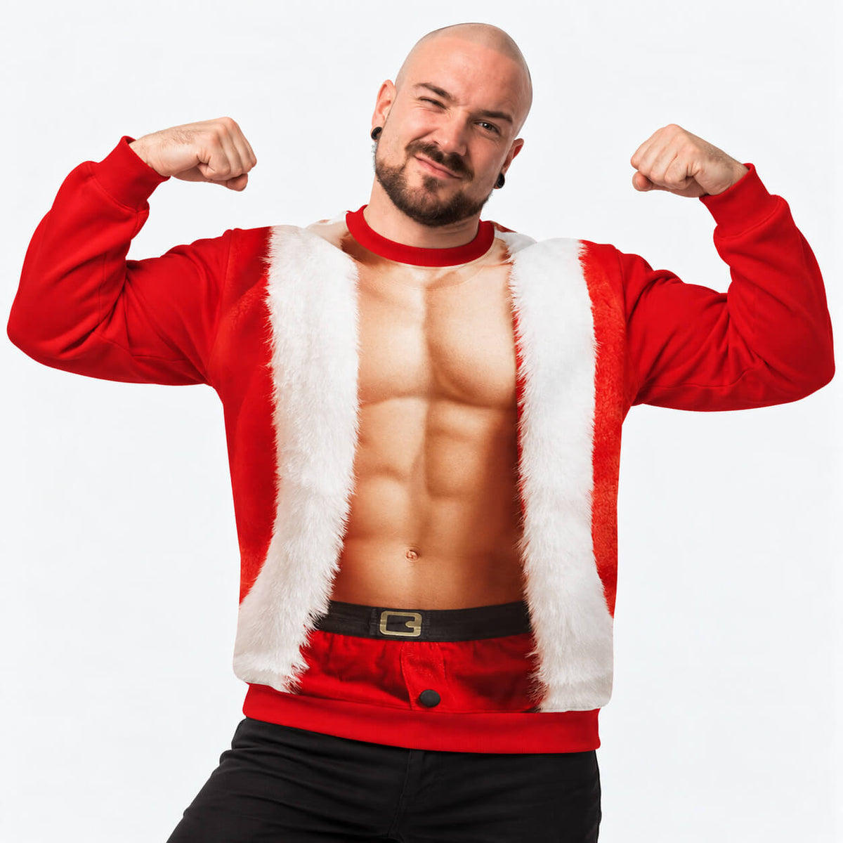 Sexy Santa Man Funny Christmas Jumper