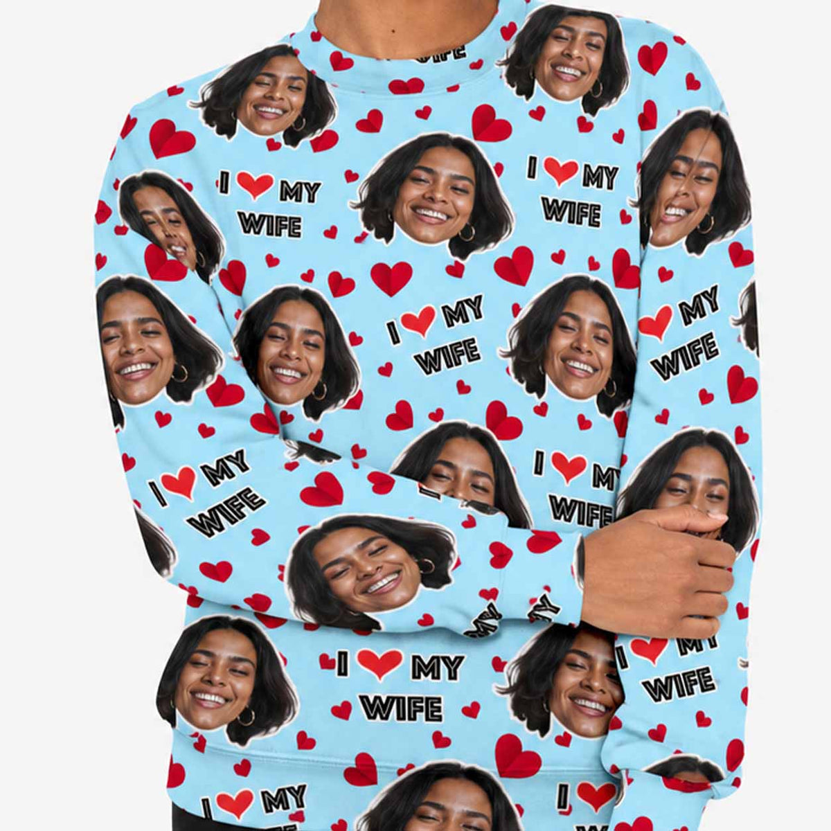 I Love My Wife Personalised Sweatshirt
