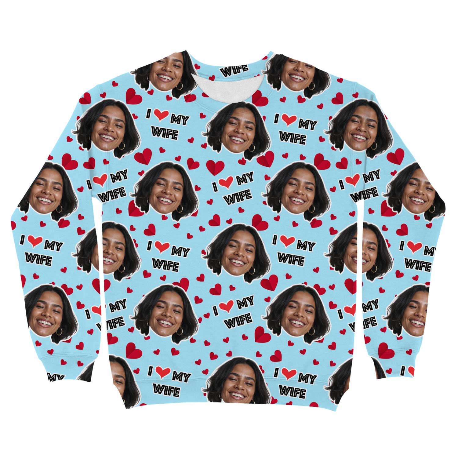 I Love My Wife Personalised Sweatshirt