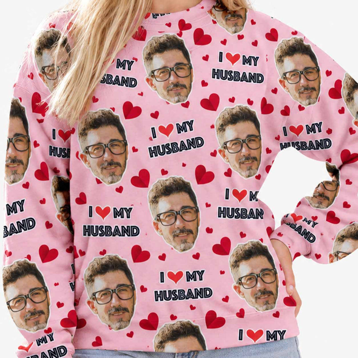 I Love My Husband Personalised Sweatshirt