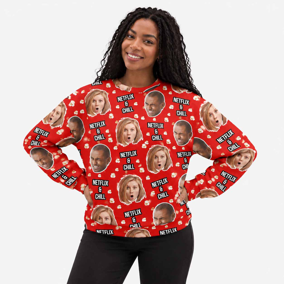 Netflix & Chill Personalised Sweatshirt