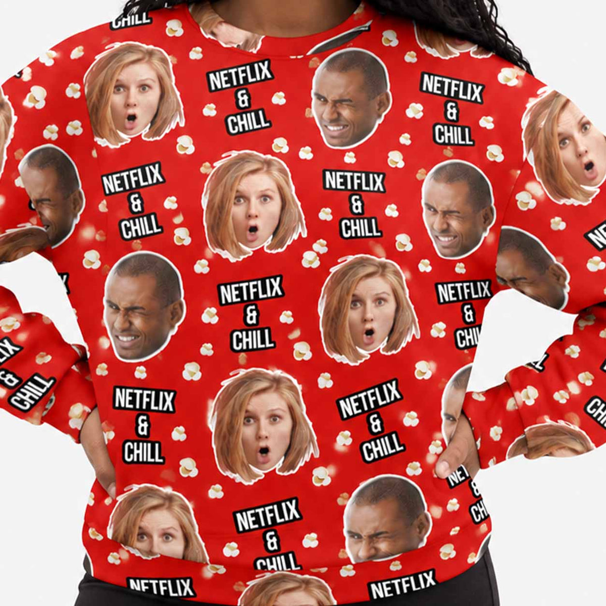Netflix & Chill Personalised Sweatshirt