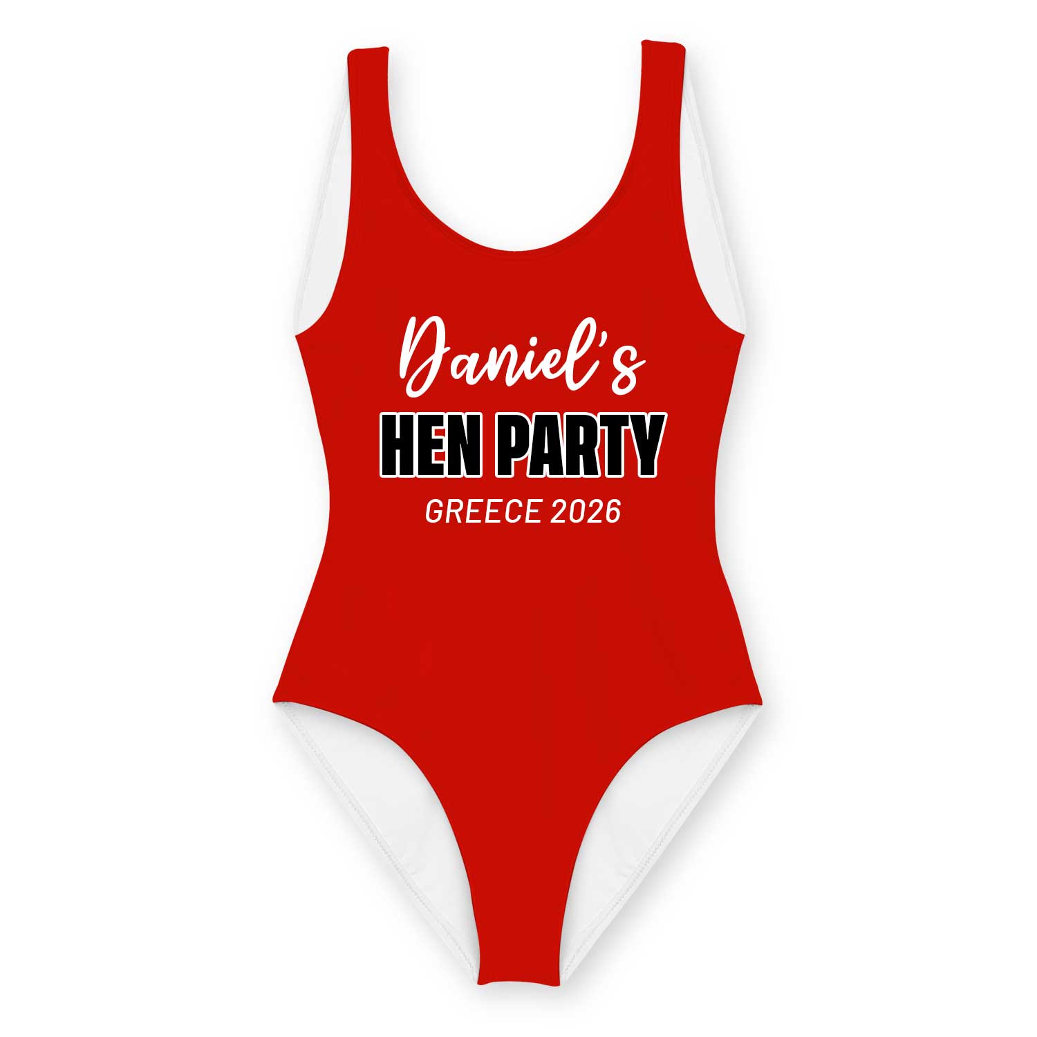 personalised swimming costume
